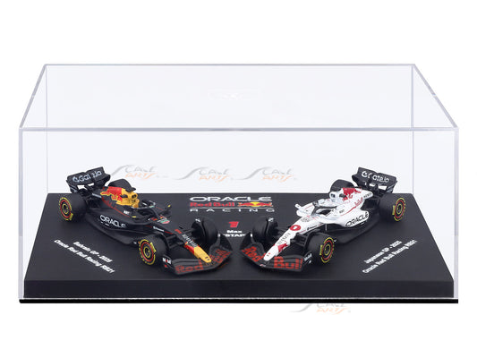 2025 Red Bull Racing RB21 Max Verstappen No.1 Twin Pack 1:64 Bburago Licensed F1 Diecast Scale Model Collectible Set