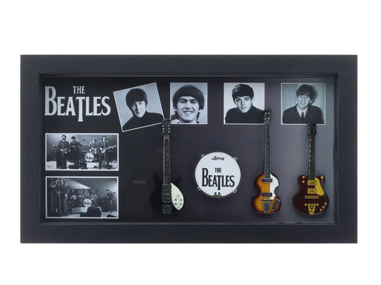 The Beetles Music band photo frame with miniature guitars Design E