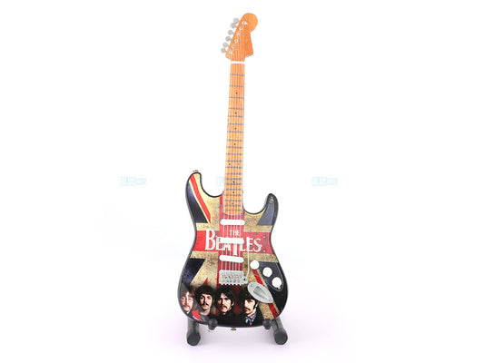 Beatles music band Miniature Guitar with Stand Generic design A