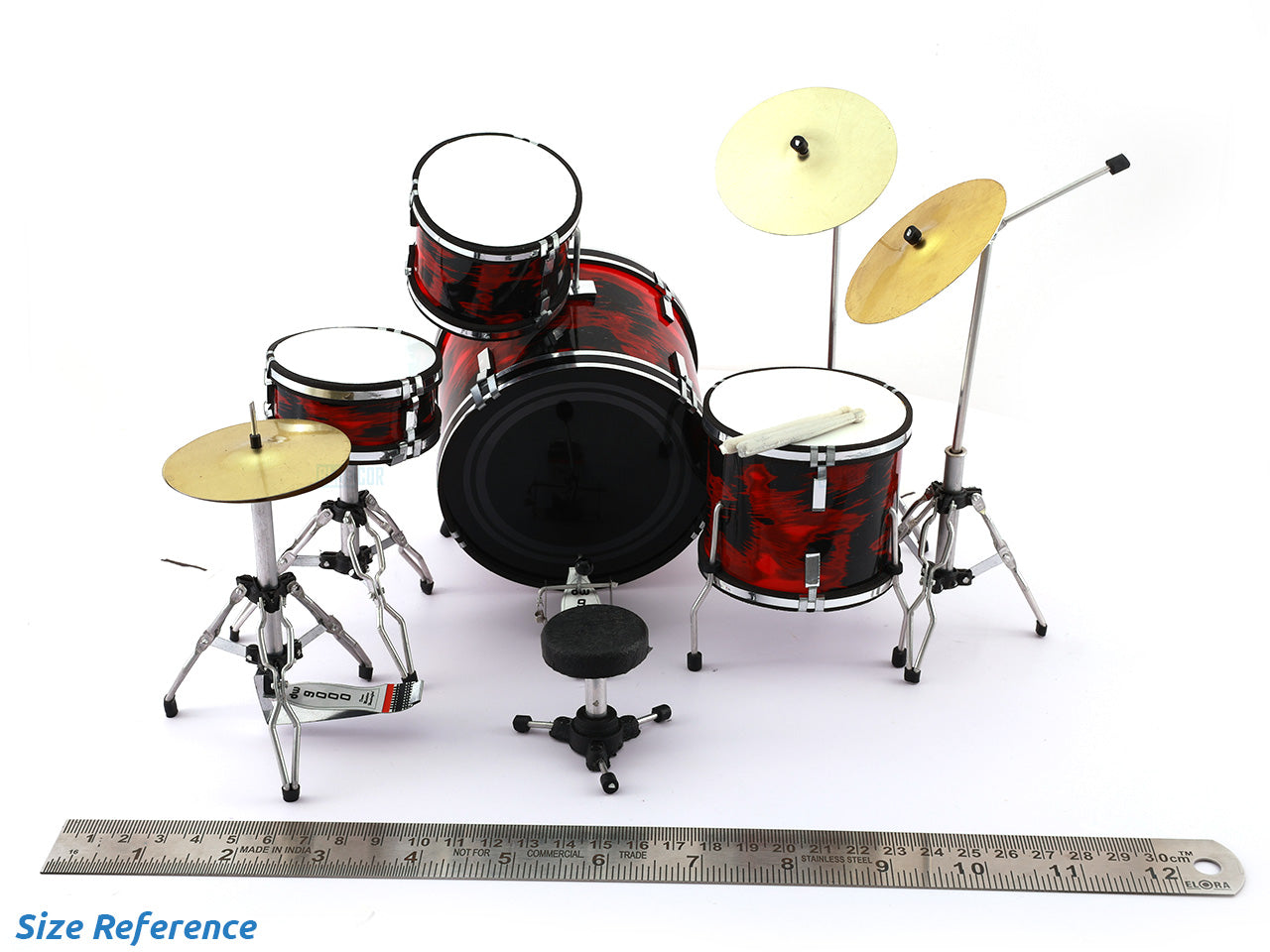 Beatles music band Miniature Drum set collectible Design A