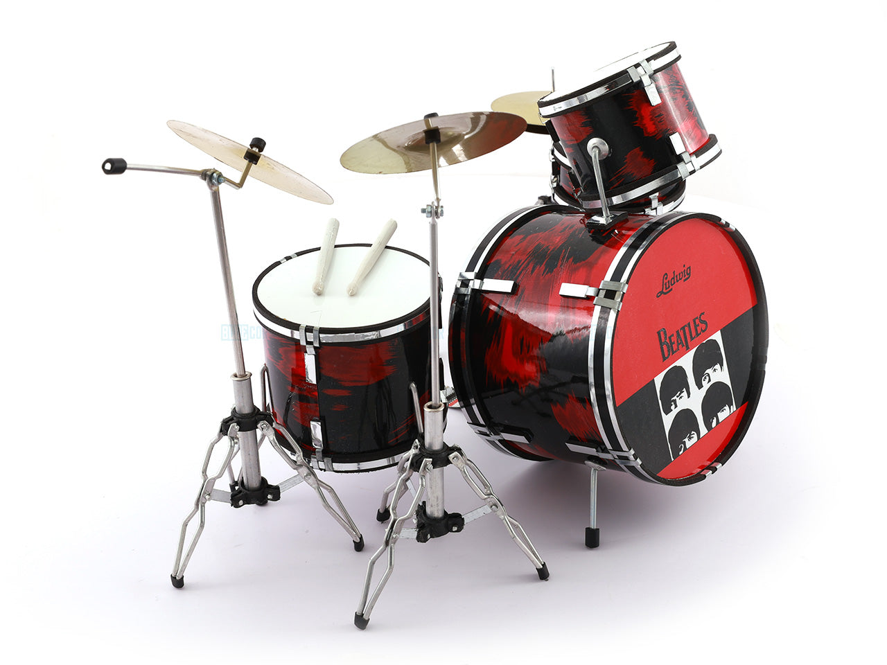 Beatles music band Miniature Drum set collectible Design A