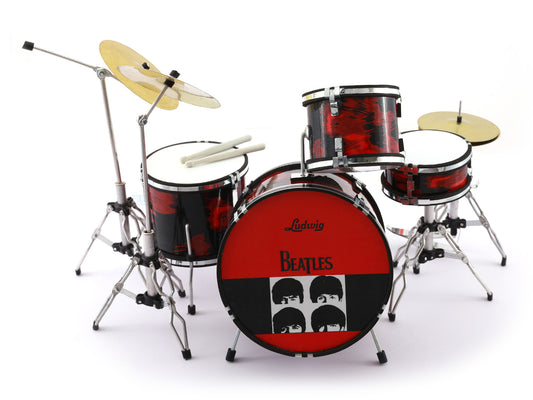 Beatles music band Miniature Drum set collectible Design A