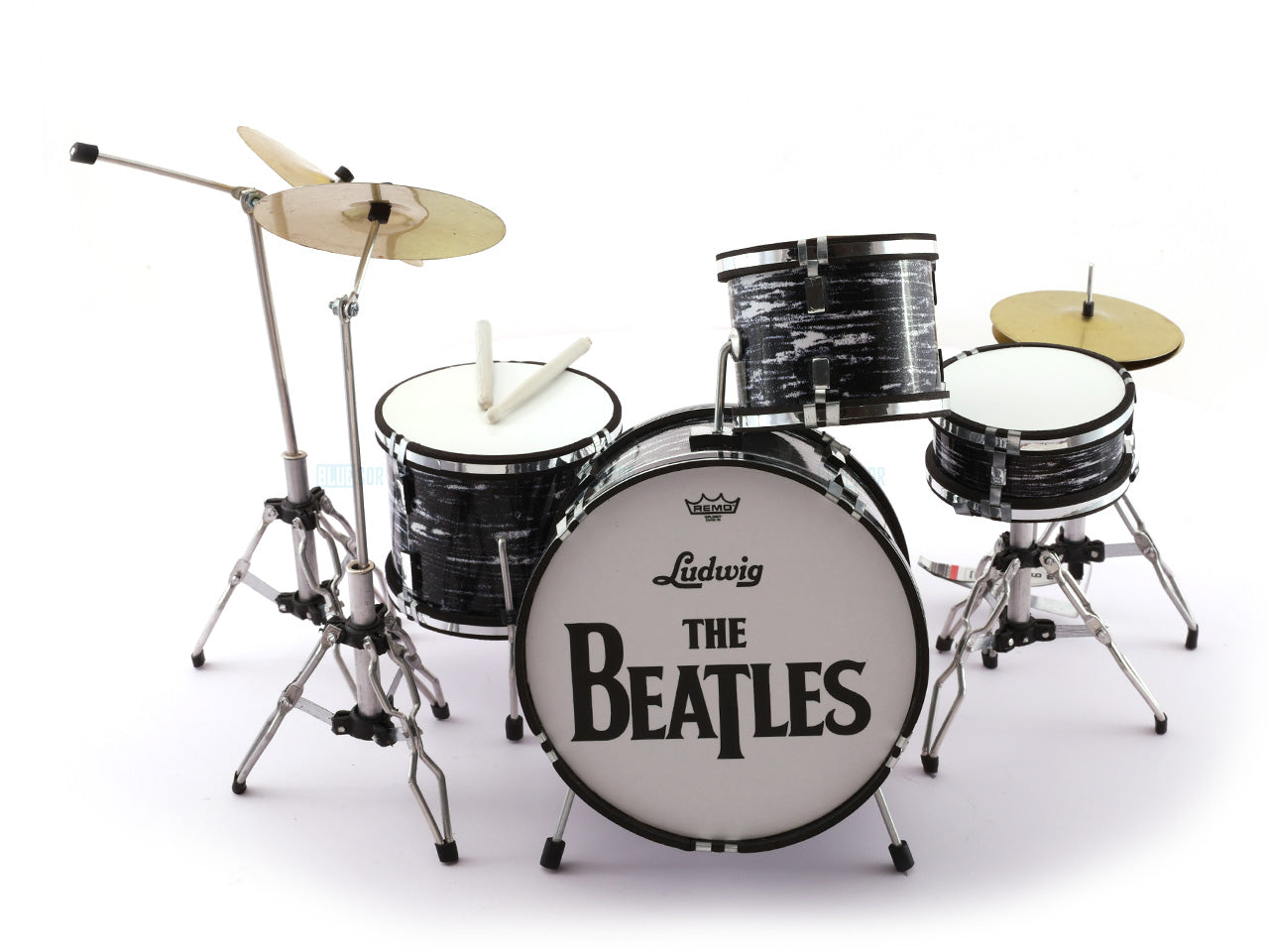 Beatles music band Miniature Drum set collectible Design C