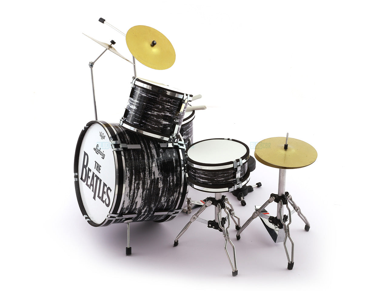 Beatles music band Miniature Drum set collectible Design C