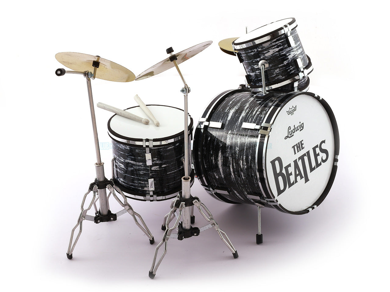 Beatles music band Miniature Drum set collectible Design C