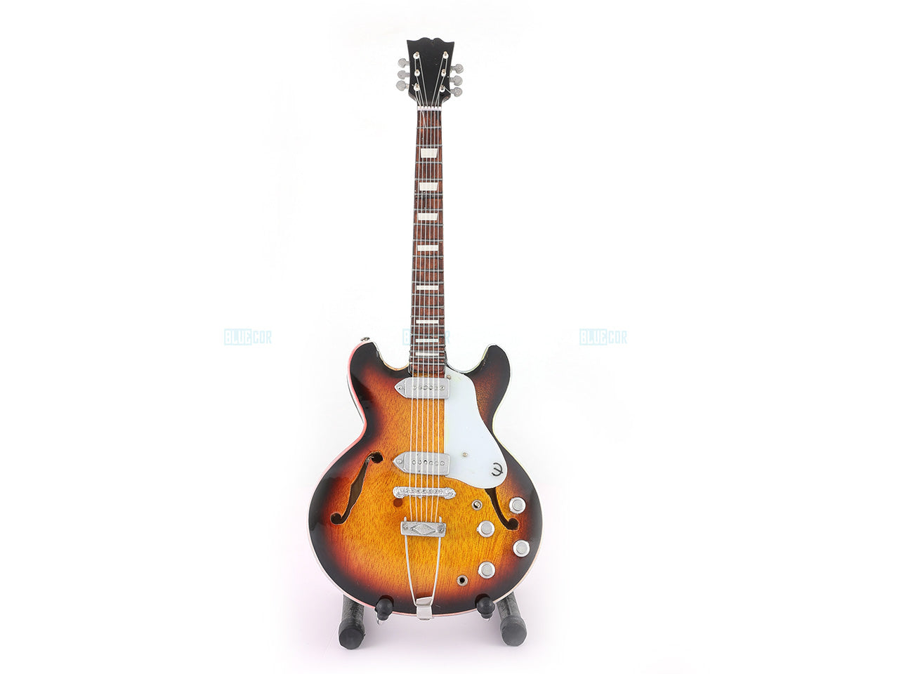 Beatles Music Band Miniature Guitar with Stand Generic design E Decor