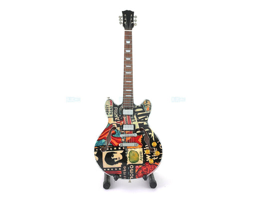 Beatles Music Band Miniature Guitar with Stand Generic design G Decor