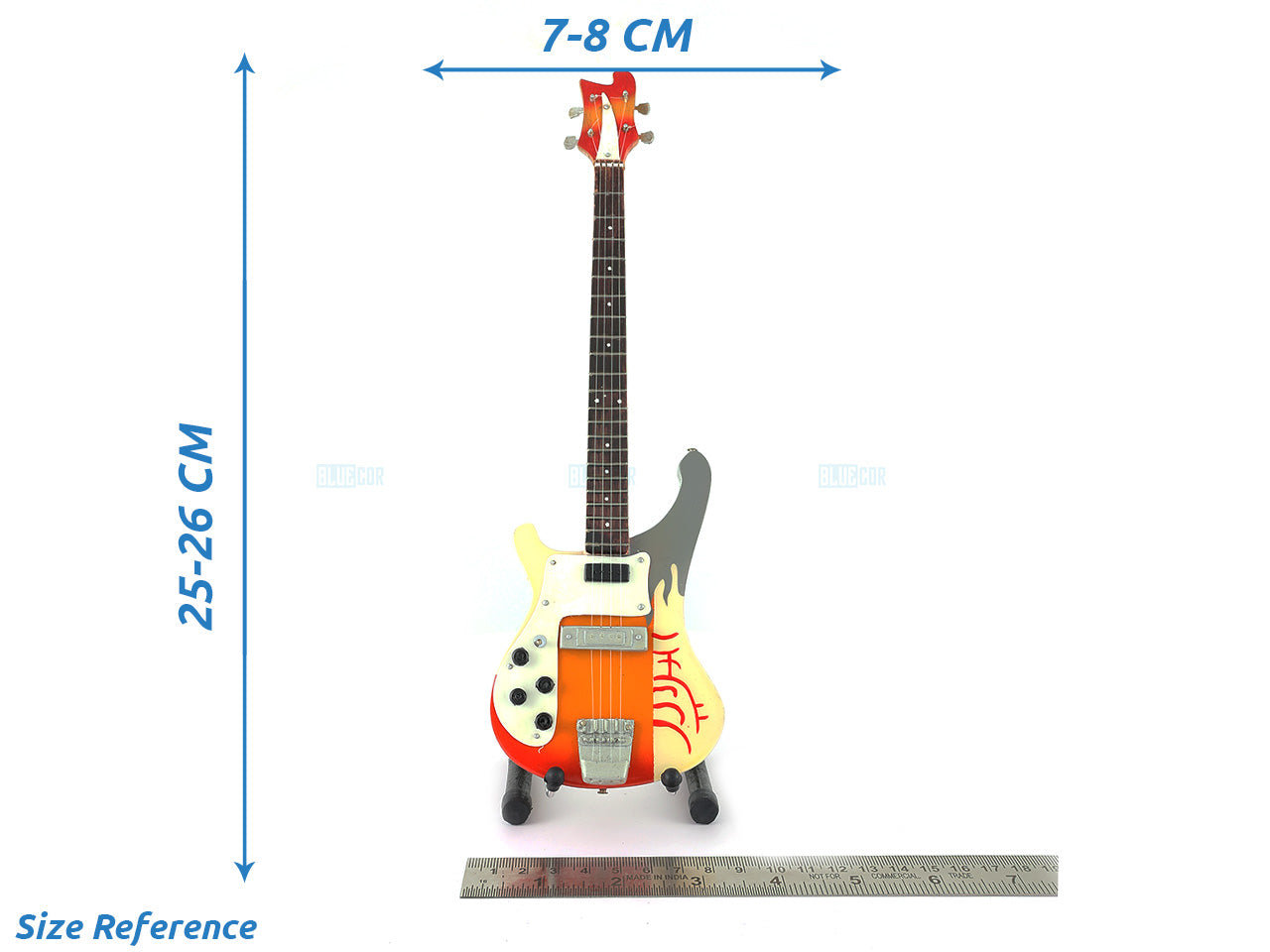 Beatles Music Band Miniature Guitar with Stand Generic design K Decor