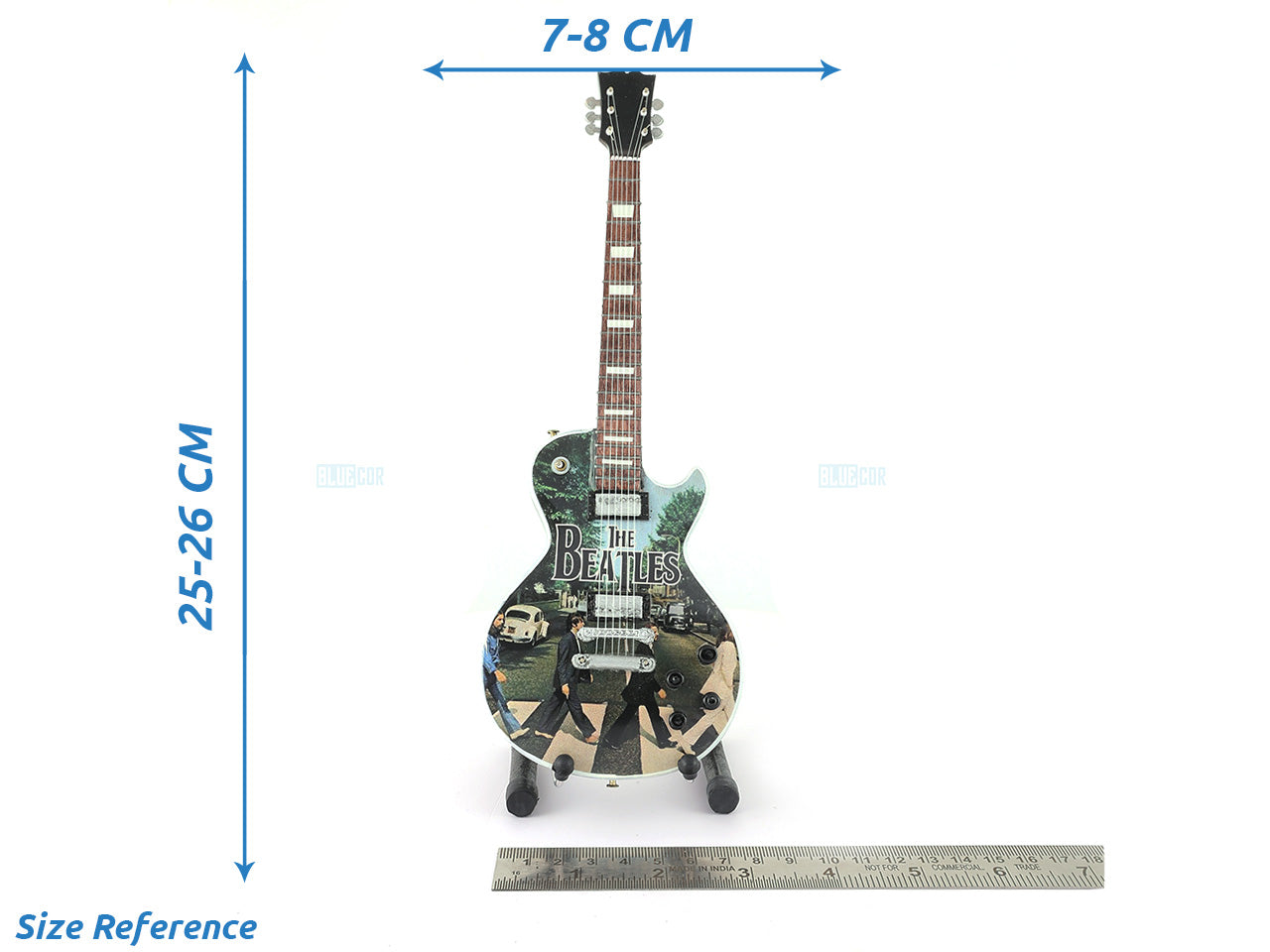 Beatles Music Band Miniature Guitar with Stand Generic design L Décor