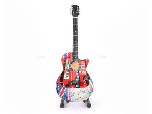 Beatles Music Band Miniature Guitar with Stand Generic design O Décor