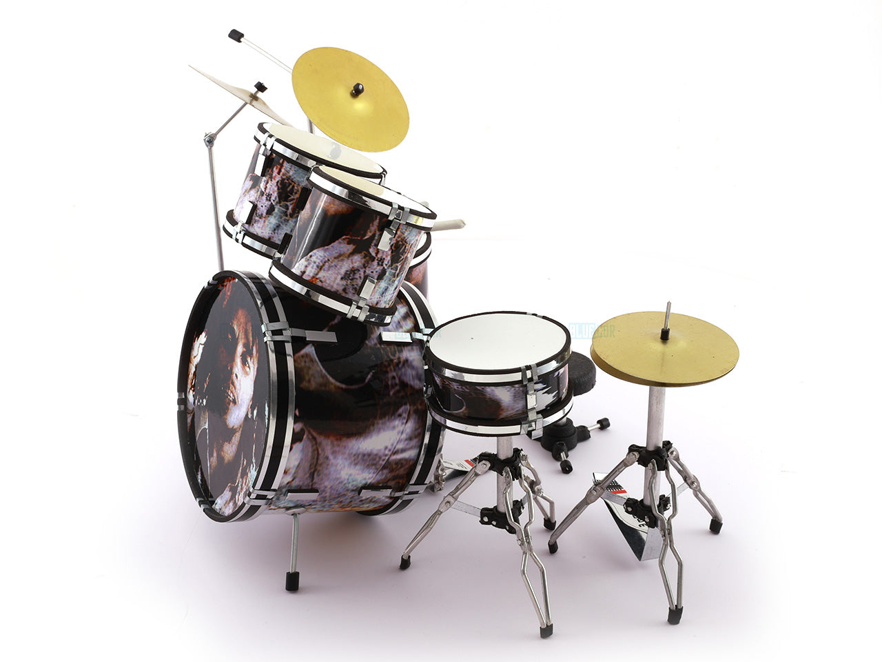Bob Marley music band Miniature Drum set collectible Design B