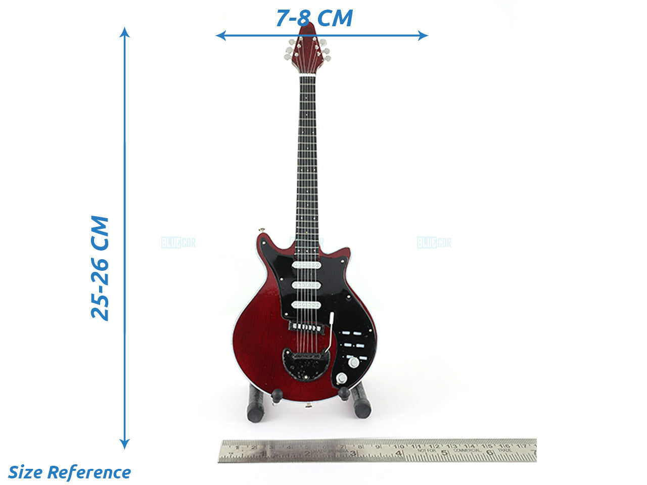 Brian May - Queen music band Miniature Guitar with Stand design A Décor