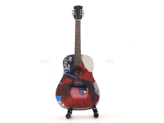 Coldplay music band Miniature Guitar with Stand Generic design B