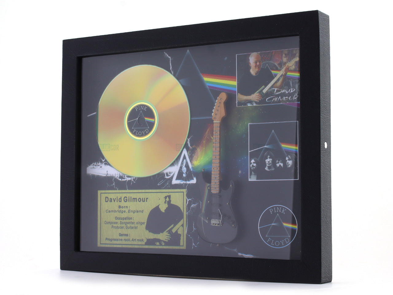 David Gilmour Pink Floyd 3D Frame with Miniature Guitar | Classic Rock Wall Décor Gift India