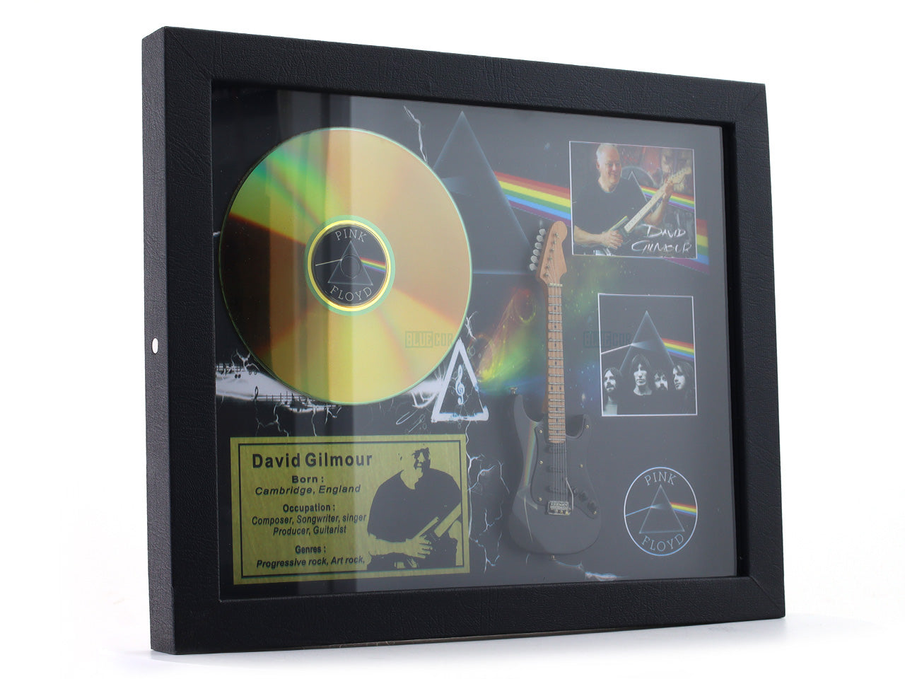 David Gilmour Pink Floyd 3D Frame with Miniature Guitar | Classic Rock Wall Décor Gift India