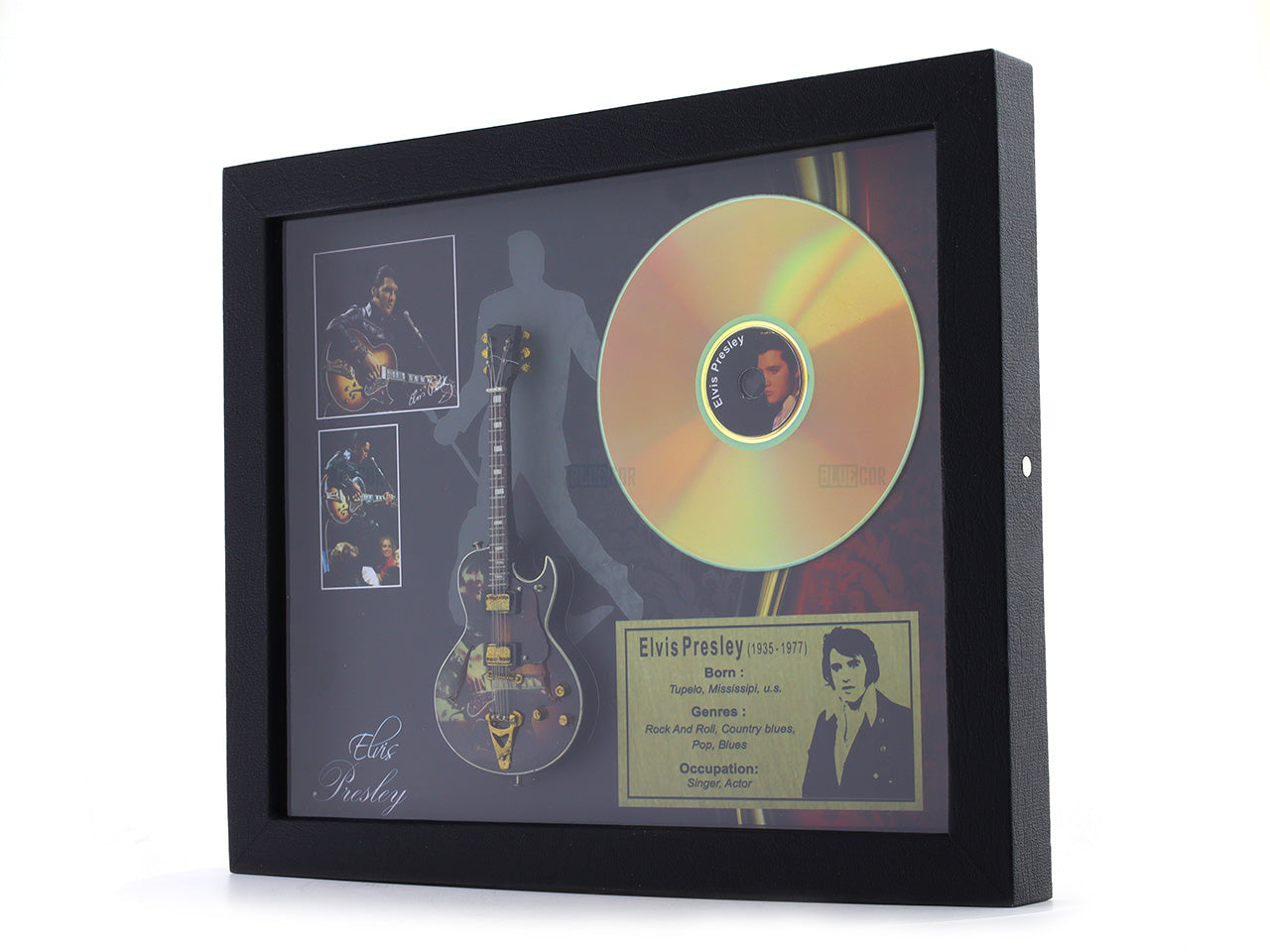 Elvis Presley 3D Frame with Miniature Guitar | Rock ’n’ Roll Legend Wall Décor Gift India