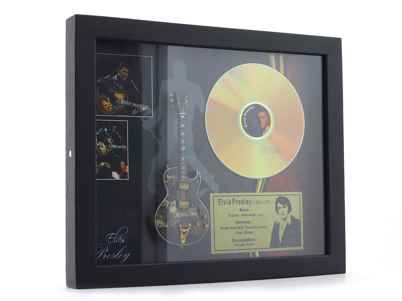 Elvis Presley 3D Frame with Miniature Guitar | Rock ’n’ Roll Legend Wall Décor Gift India