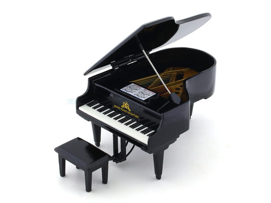 Grand Piano black premium wooden miniature music instrument