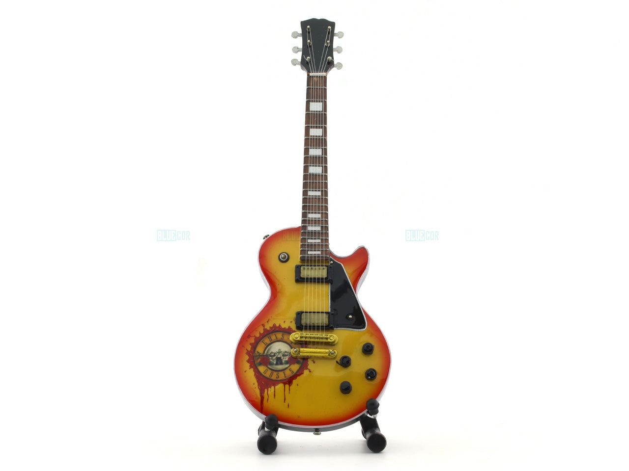 Guns and Roses music band Miniature Guitar with Stand Generic design A