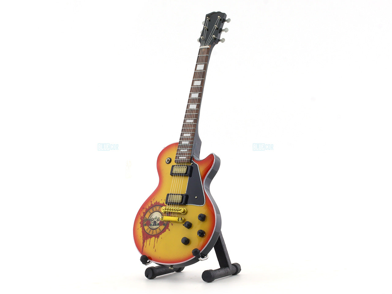 Guns and Roses music band Miniature Guitar with Stand Generic design A