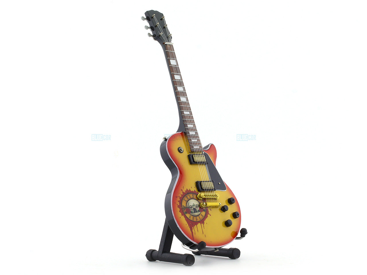 Guns and Roses music band Miniature Guitar with Stand Generic design A