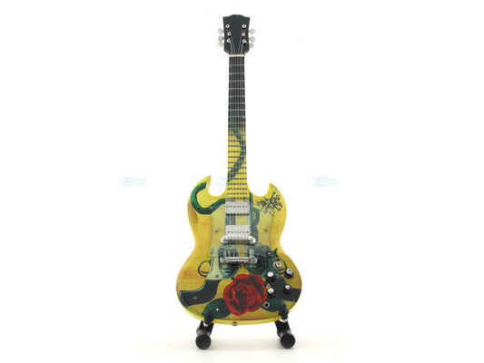 Guns and Roses music band Miniature Guitar with Stand Generic design B