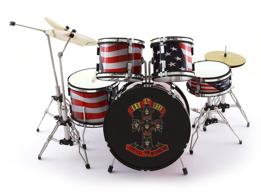 Guns N Roses music band Miniature Drum set collectible Design A