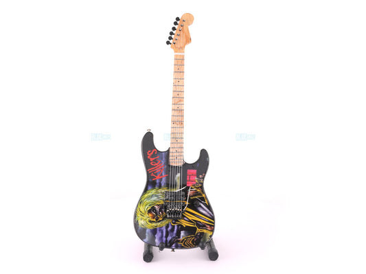 Iron Maiden Killers music band Miniature Guitar with Stand Generic design Décor