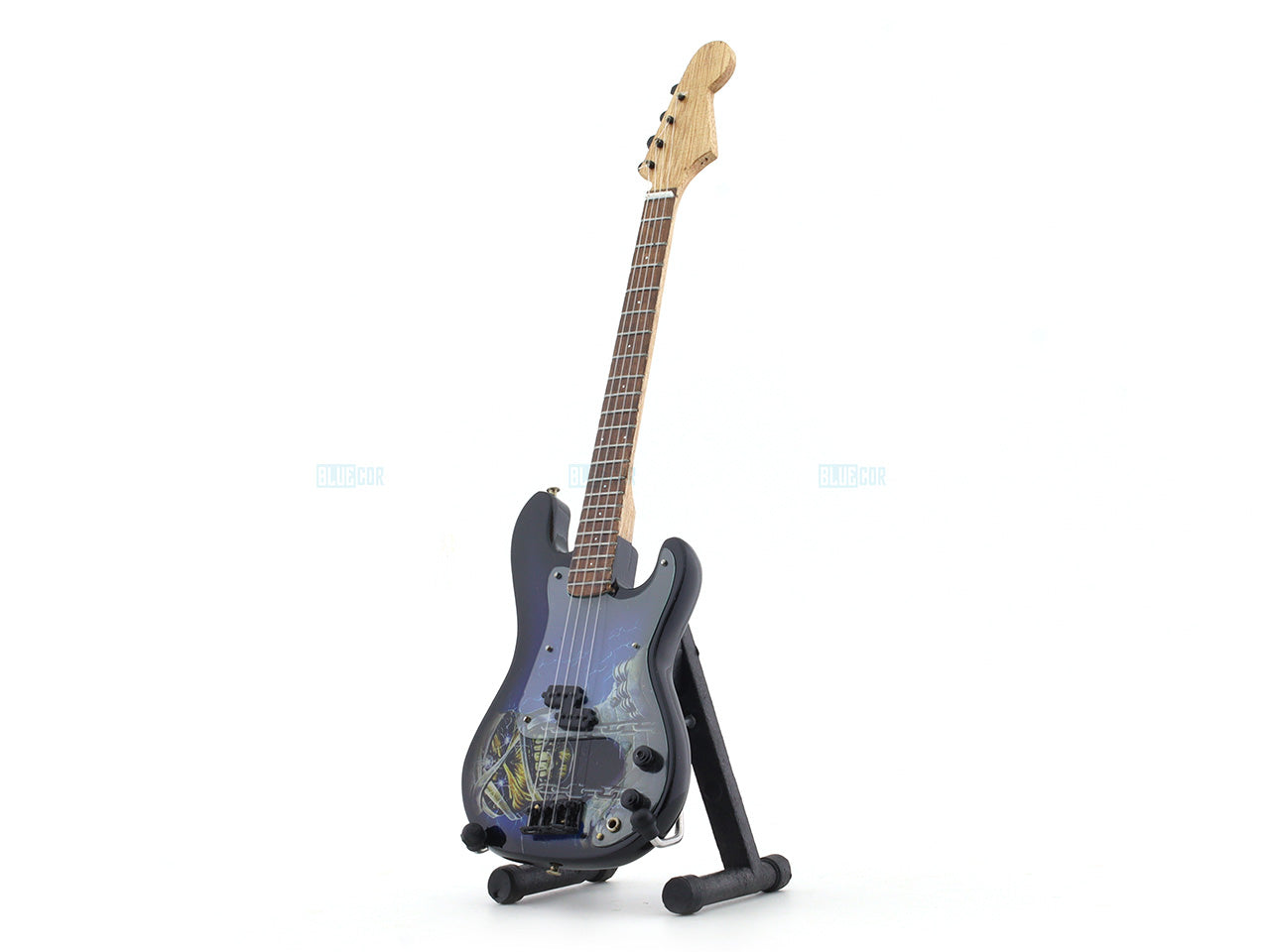 Iron Maiden Mummy Eddie music band Miniature Guitar with Stand Generic design A