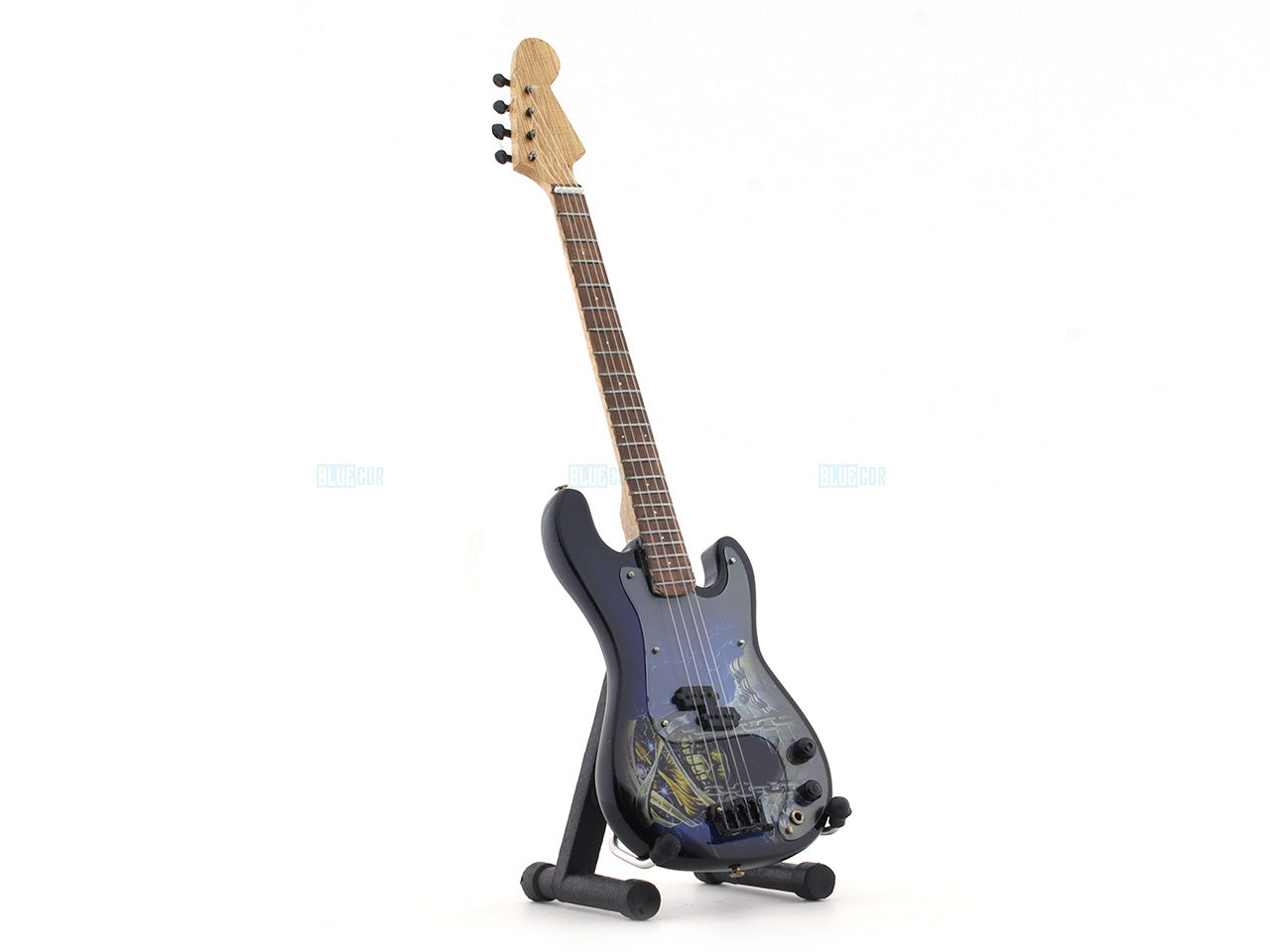 Iron Maiden Mummy Eddie music band Miniature Guitar with Stand Generic design A
