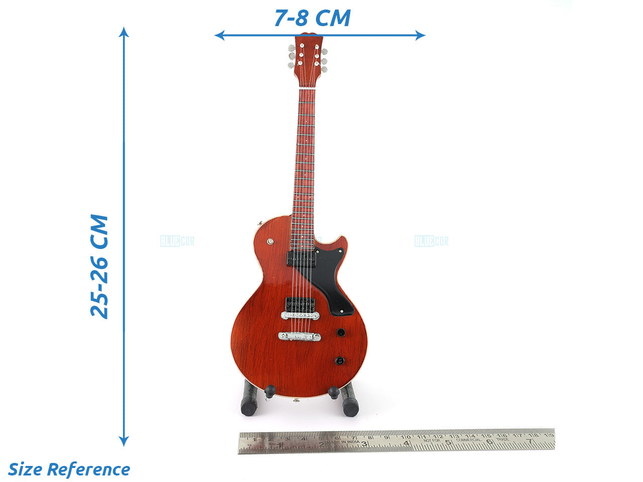 John Lennon Music Band Miniature Guitar with Stand Design B - Décor