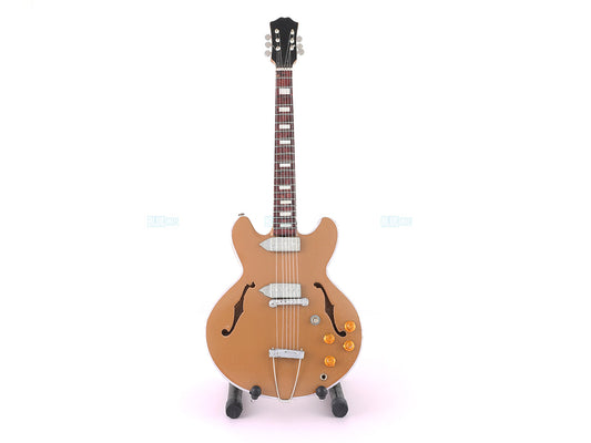 John Lennon Beatles Music Band Miniature Guitar with Stand Design C - Décor