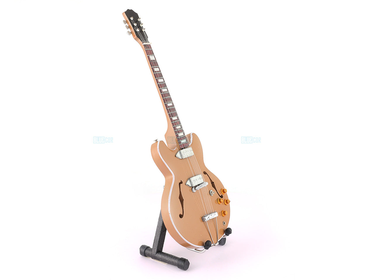 John Lennon Beatles Music Band Miniature Guitar with Stand Design C - Décor