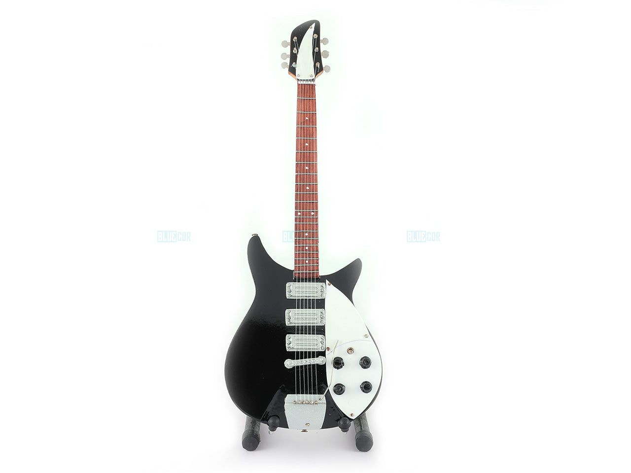 John Lennon Beatles Music Band Miniature Guitar with Stand Design D - Décor