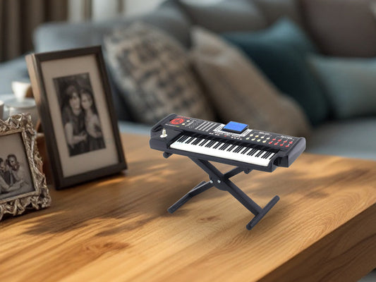 Keyboard black premium wooden miniature music instrument