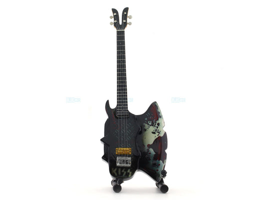 KISS music band Miniature Guitar with Stand Generic design B