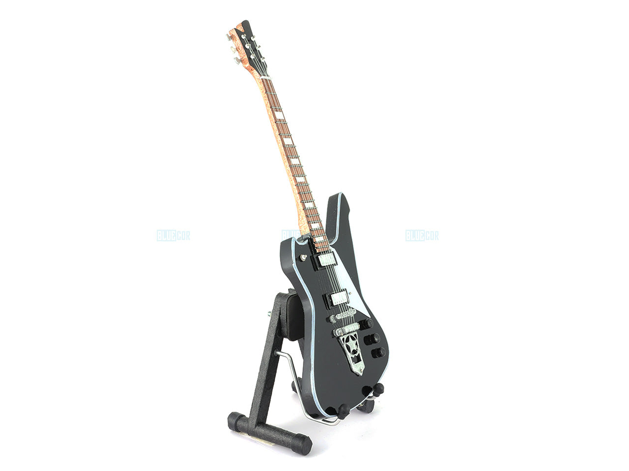 KISS Music Band Miniature Guitar with Stand Generic design C Decor