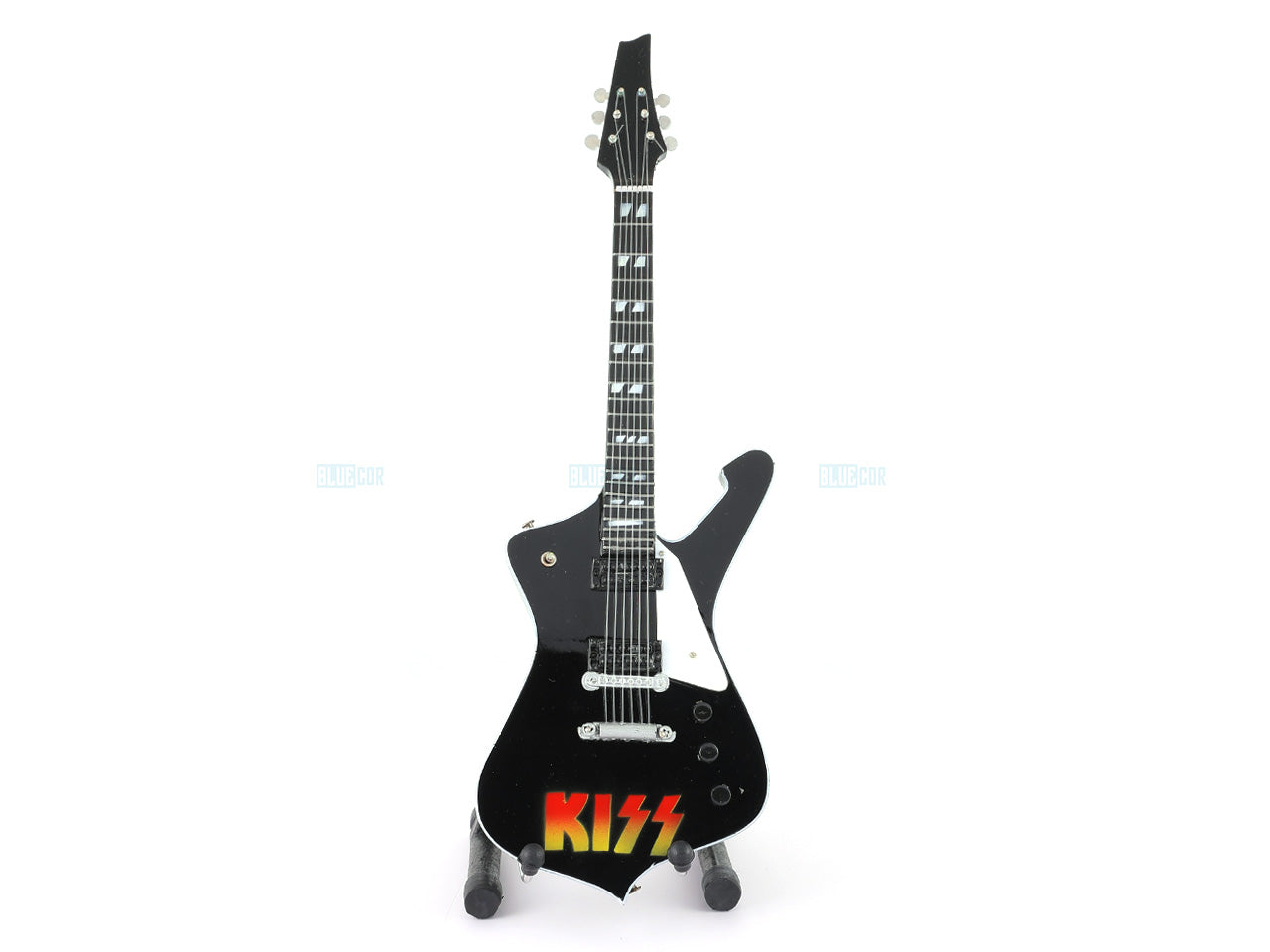 KISS Music Band Miniature Guitar with Stand Generic design D Décor