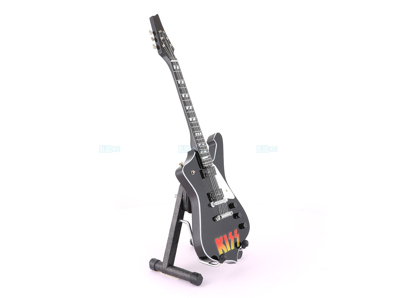 KISS Music Band Miniature Guitar with Stand Generic design D Décor