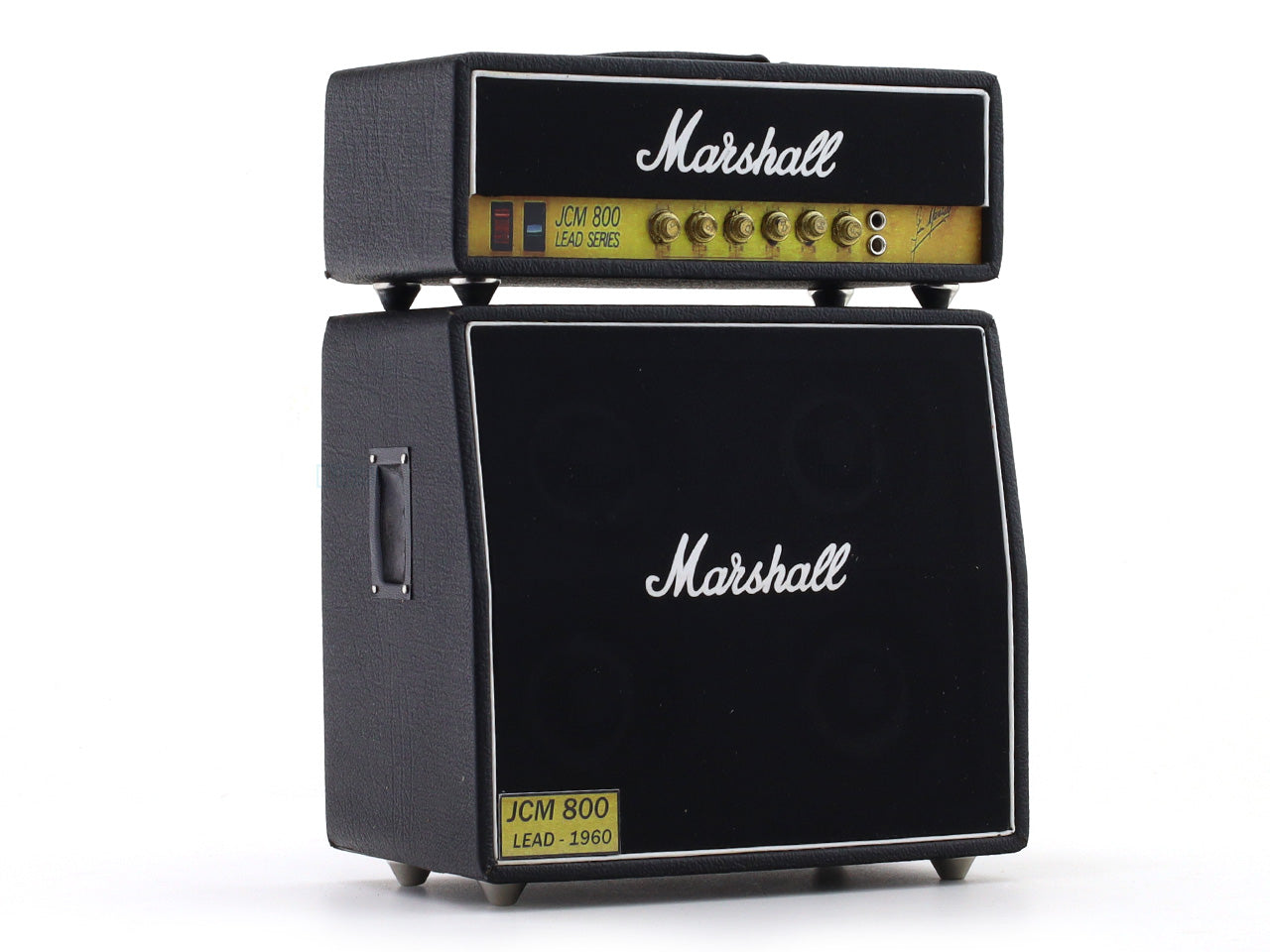 Marshall JCM 800 Black Dual Stack Amplifier Miniature Wooden Décor Replica for Music Enthusiasts Design A