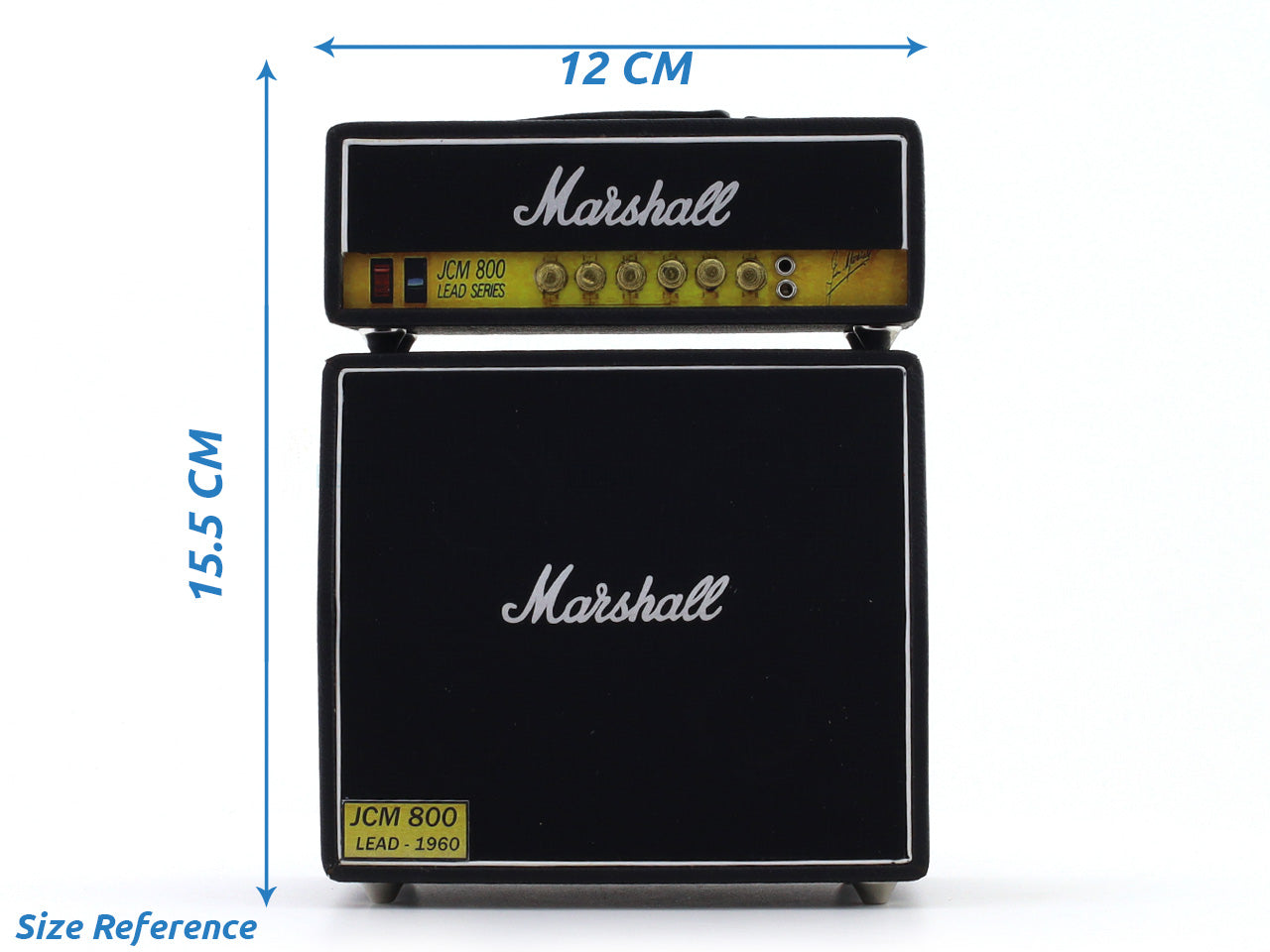 Marshall JCM 800 Black Dual Stack Amplifier Miniature Wooden Décor Replica for Music Enthusiasts Design A