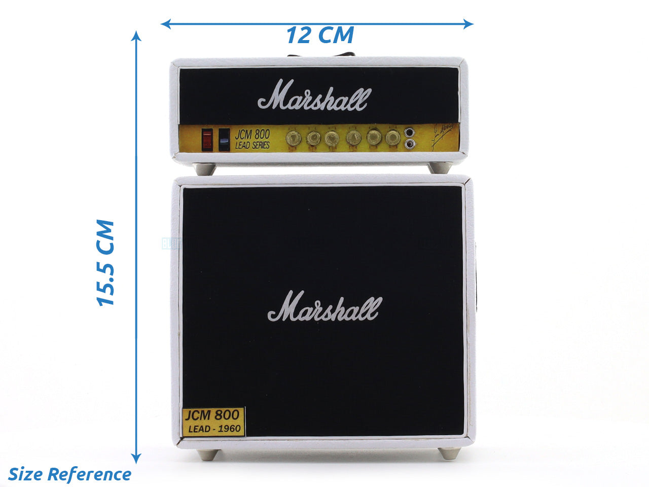 Marshall JCM 800 Black Dual Stack Amplifier Miniature Wooden Décor Replica for Music Enthusiasts Design A