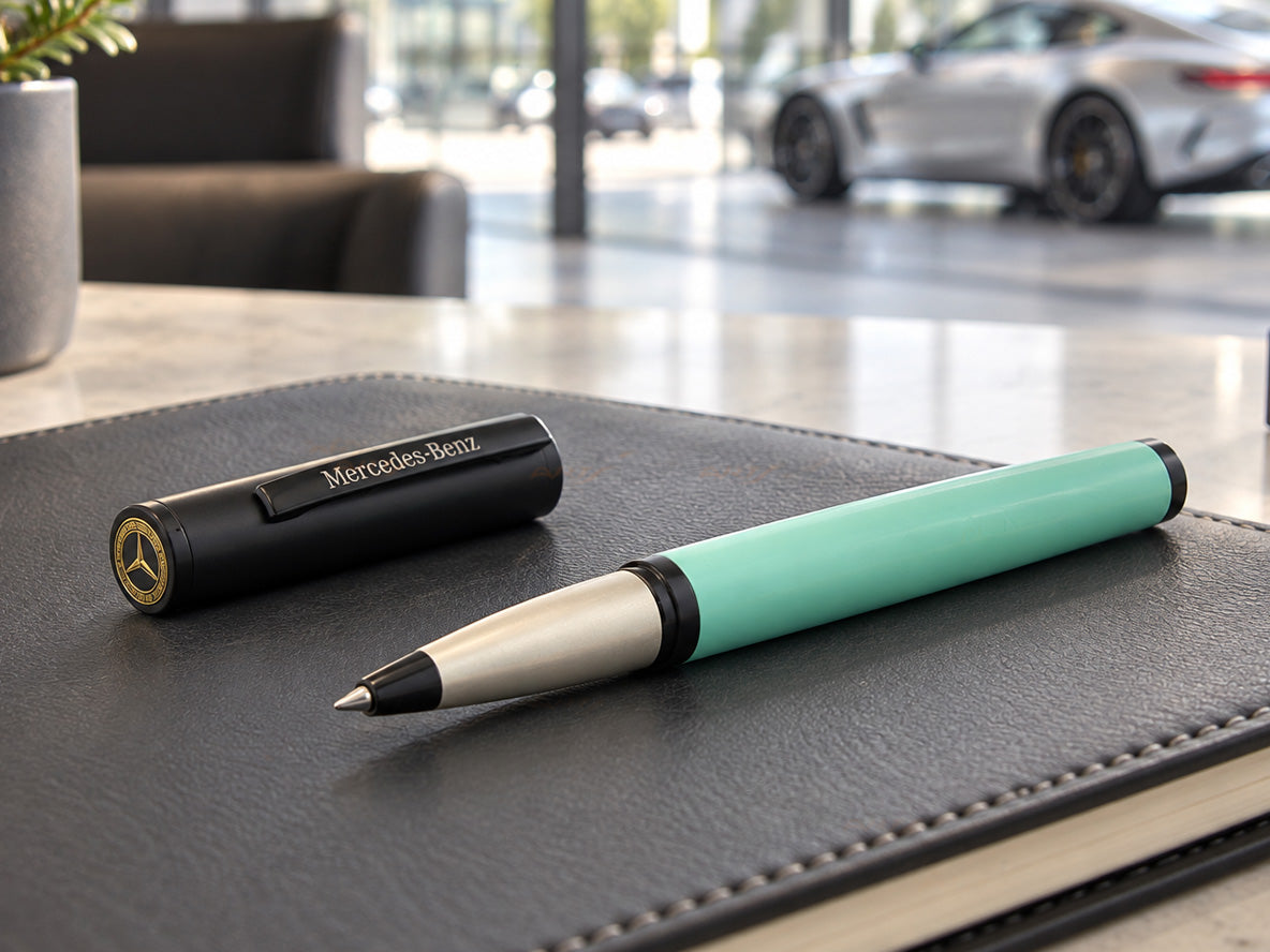 Mercedes F1-Inspired Magnetic Brass Pen | Premium Motorsport Desk Accessory & Gift