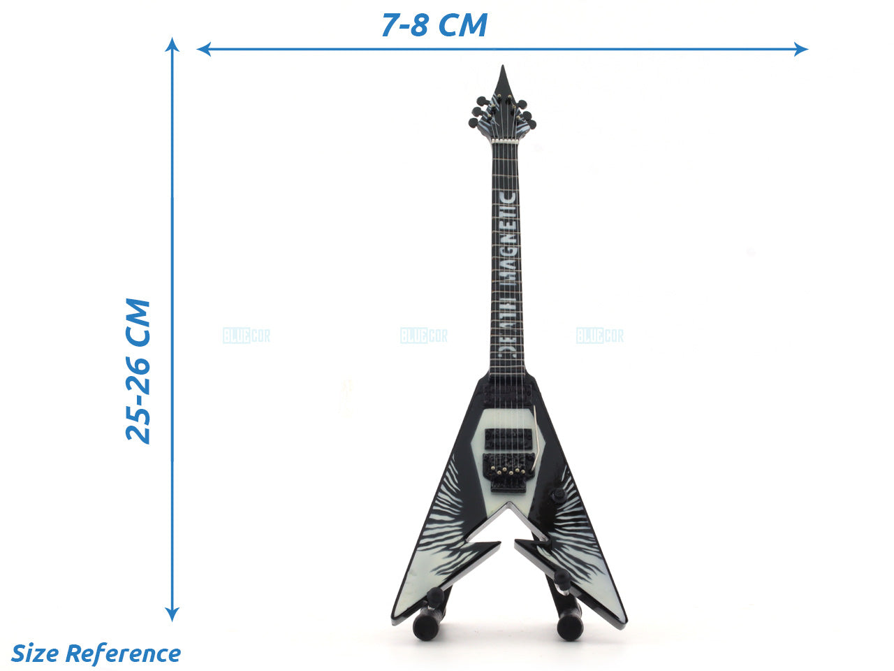 Metallica music band Miniature Guitar with Stand Generic design A