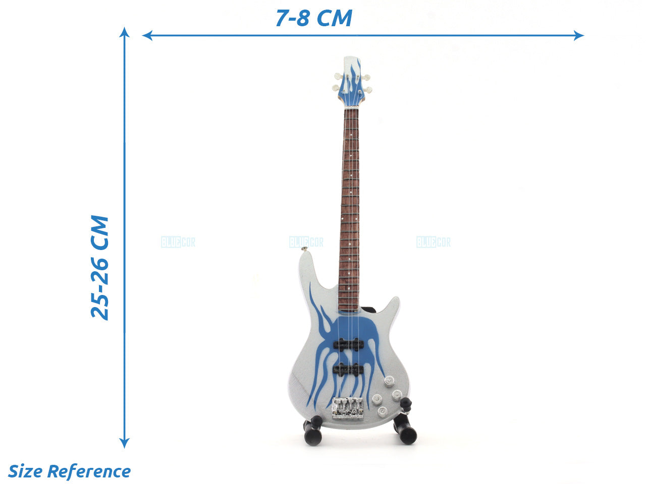 Metallica music band Miniature Guitar with Stand Generic design B
