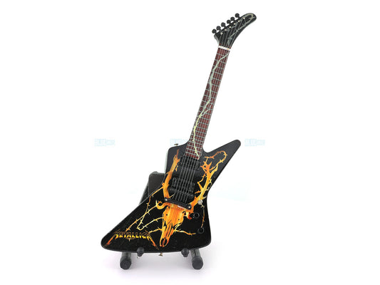 Metallica music band Miniature Guitar with Stand Generic design D Décor