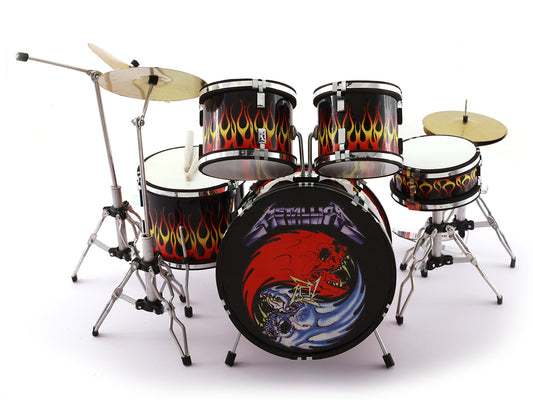 Guns N Roses music band Miniature Drum set collectible Design A