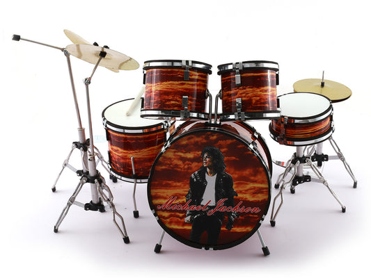 Michael Jackson music band Miniature Drum set collectible Design A