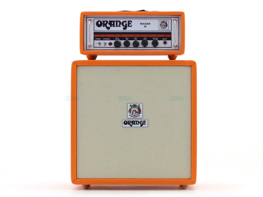 Wooden Orange Rocker 30 dual stack amplifier decorative replica for music lovers

