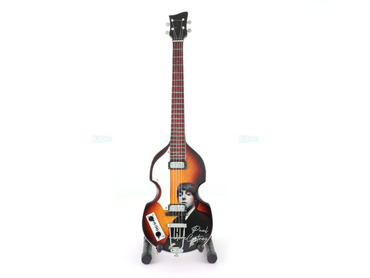 Paul McCartney The Beatles music band Miniature Guitar with Stand design C Décor